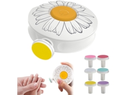 Lixa De Uñas Eléctricas Infantiles Blanca Con 6 Cabezas, Segura, Para Niños/adultos