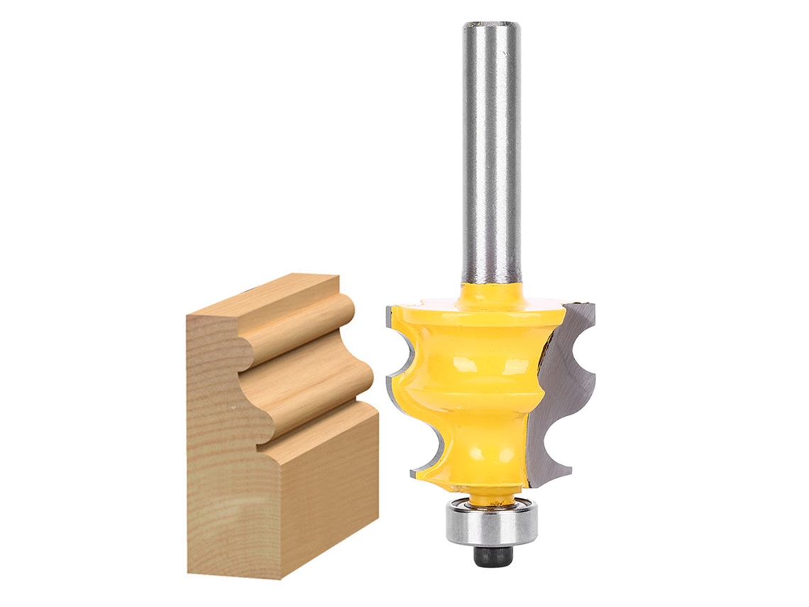 Broca Para Fresadora De Madera, Accesorio De Acero Con Mango Redondo De 8 Mm.