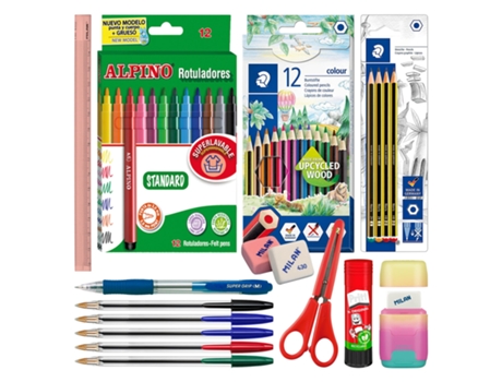 Material Escolar COLEPACK EcoPack (40 Un - Multicolor)