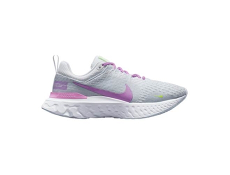 Zapatillas Mujer NIKE React Infinity Run FK 3 Blanco, Morado (40,5 eu)