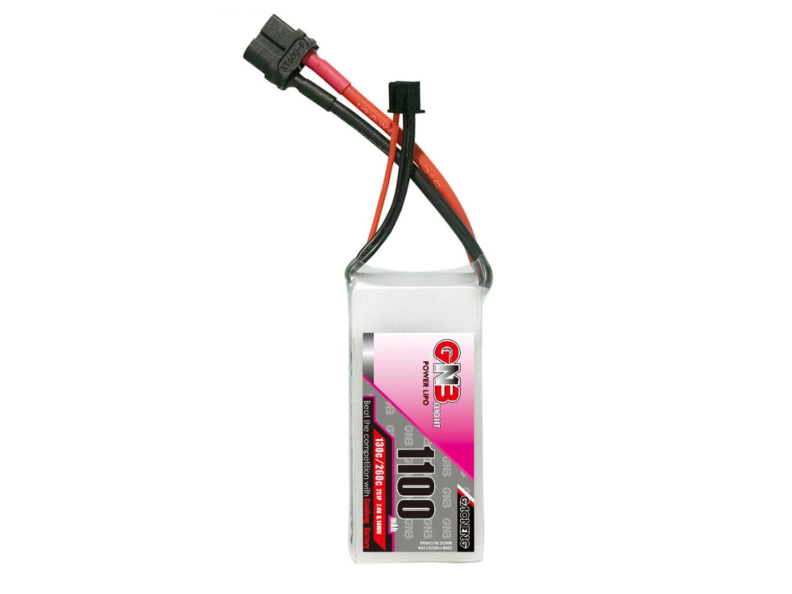 Batería GNB Gaoneng de 7,4 V, 1100 mAh, 130 C, 2 s, Lipo, conector XT60 para dron RC