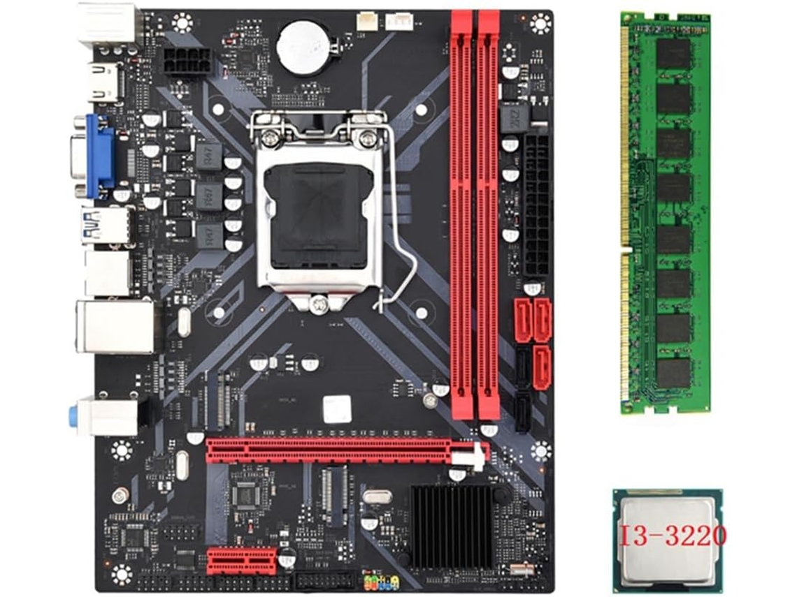 Placa Base De Escritorio B85m Vhl + Cpu I3 3220 + 8 Gb De Ram Ddr3 1600 Mhz