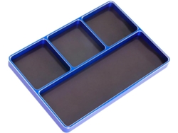 Modelo De Coche Rc Cnc De Metal A Escala 1/10 Y 1/8, Cuatro Rejillas Simples, Tornillo, Disco, Caja, Tuerca De Almacenamiento