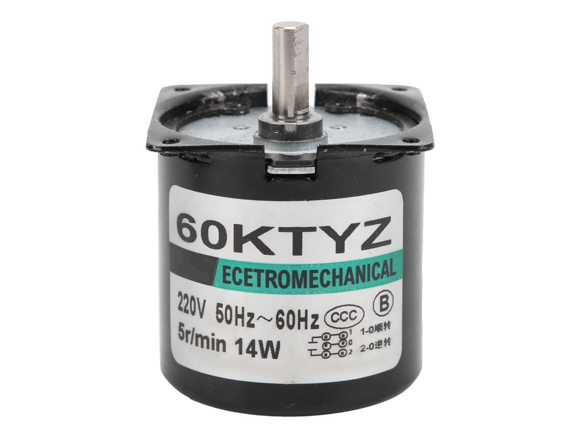 Motor Micro Sincrónico Ac Con Reductor De Engranaje Metal 5rpm Ac220v Accesorios De Maquinaria