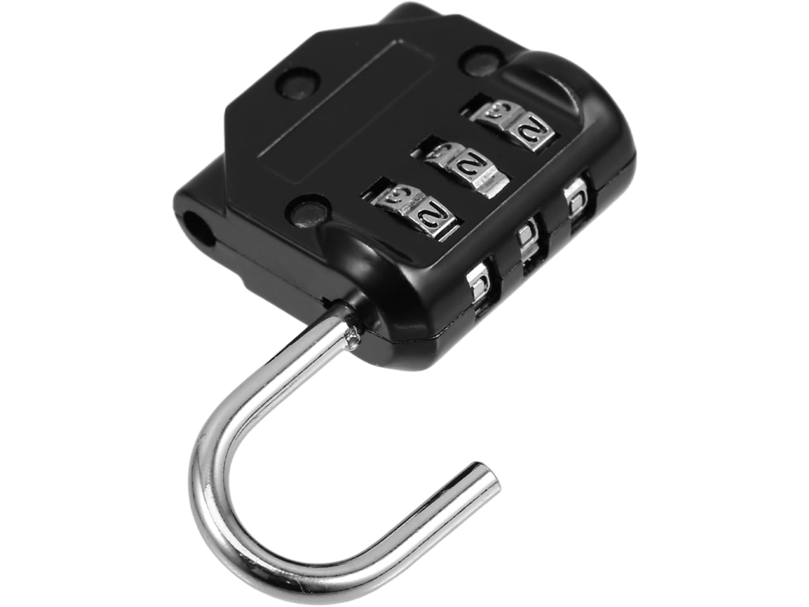 Candado de viaje con llave para equipaje, pequeño candado de combinación para maletas y mochilas. Gokoco