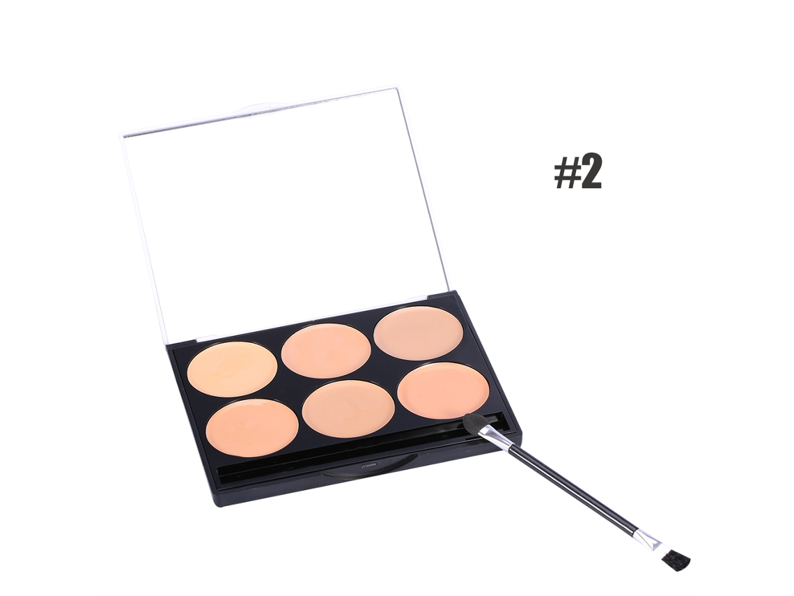 Paleta de correctores de maquillaje con tonos de buena cobertura