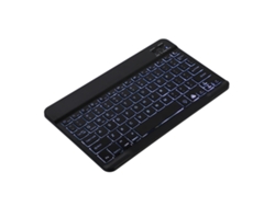 Conjunto Teclado Y Ratón Inalámbrico Blanco, Retroiluminación Colorida, Teclas De Chocolate, Para Estudio