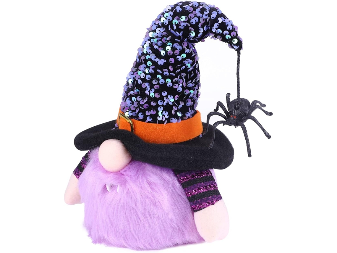 KOFIHETY Gnomos con base pesada sofisticados, juguetes de peluche hechos a mano para una encantadora exhibición de Halloween