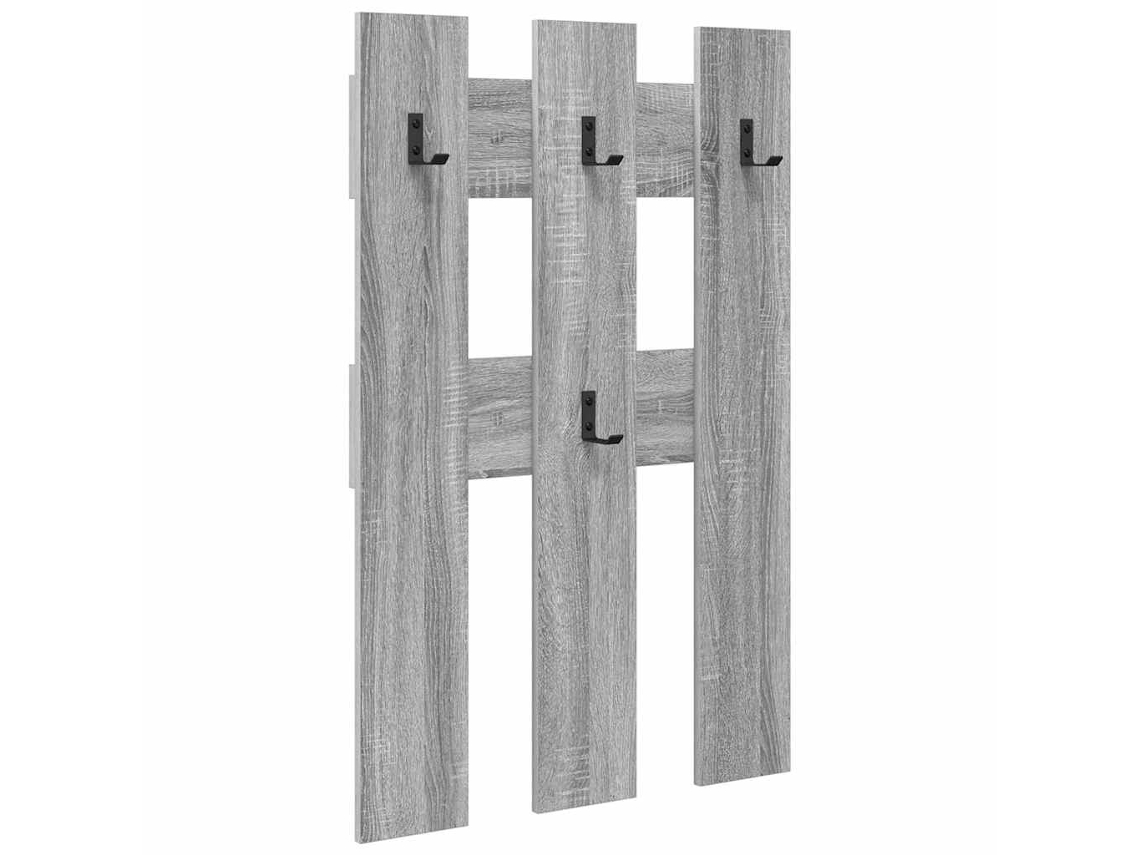 Maison Exclusive - Perchero De Pared Gris Sonoma 65 X 3 X 100 Cm