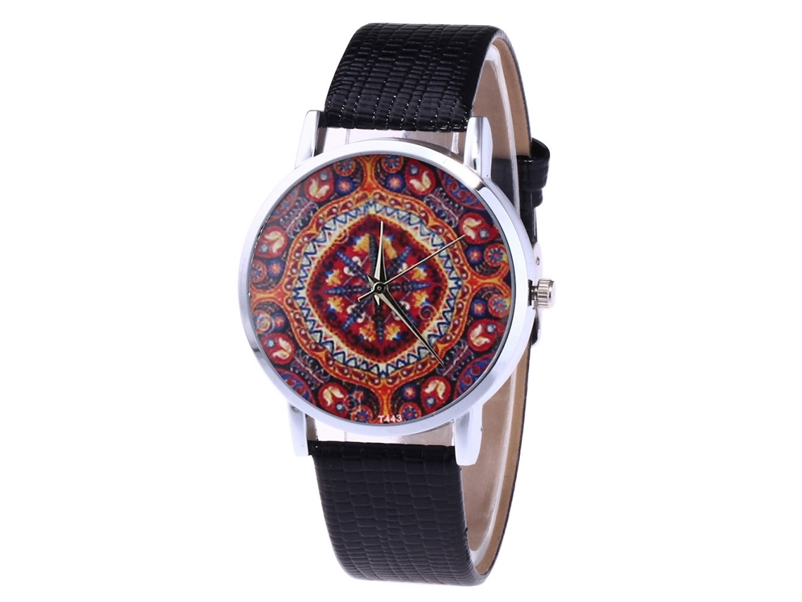 Reloj Analógico De Cuarzo Con Correa Pu Para Mujer Zhoulianfa Regalo De Amor Negro