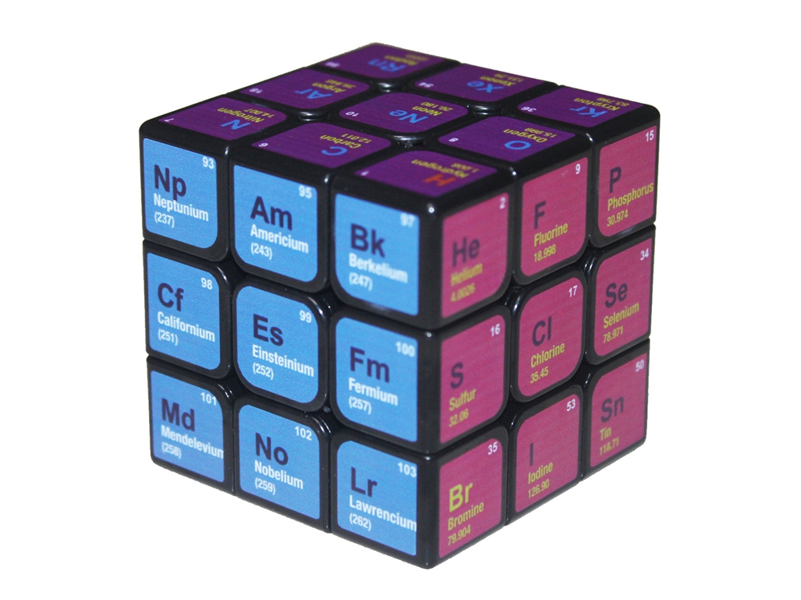 Juego educativo de tercer orden con la tabla periódica cúbica de los elementos químicos (2026) - Regalo de Navidad y cumpleaños