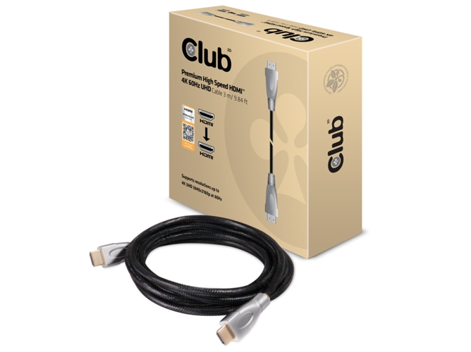 Cable HDMI CLUB3D (HDMI)