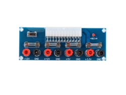 Placa Adaptadora Porta Atx 24 Pinos Com Indicador E Interruptor De Energia Para Projetos Embutidos