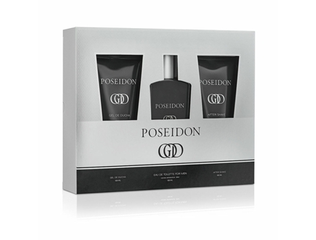 Set de Perfume Hombre POSEIDON EDT God 3 Piezas