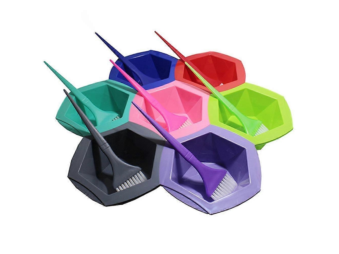 Kit de tinte para el cabello Omni con 7 piezas, que incluye pinceles profesionales, fabricado con material ABS ecológico, antideslizante y reutilizable para uso en salones de belleza y en el hogar.
