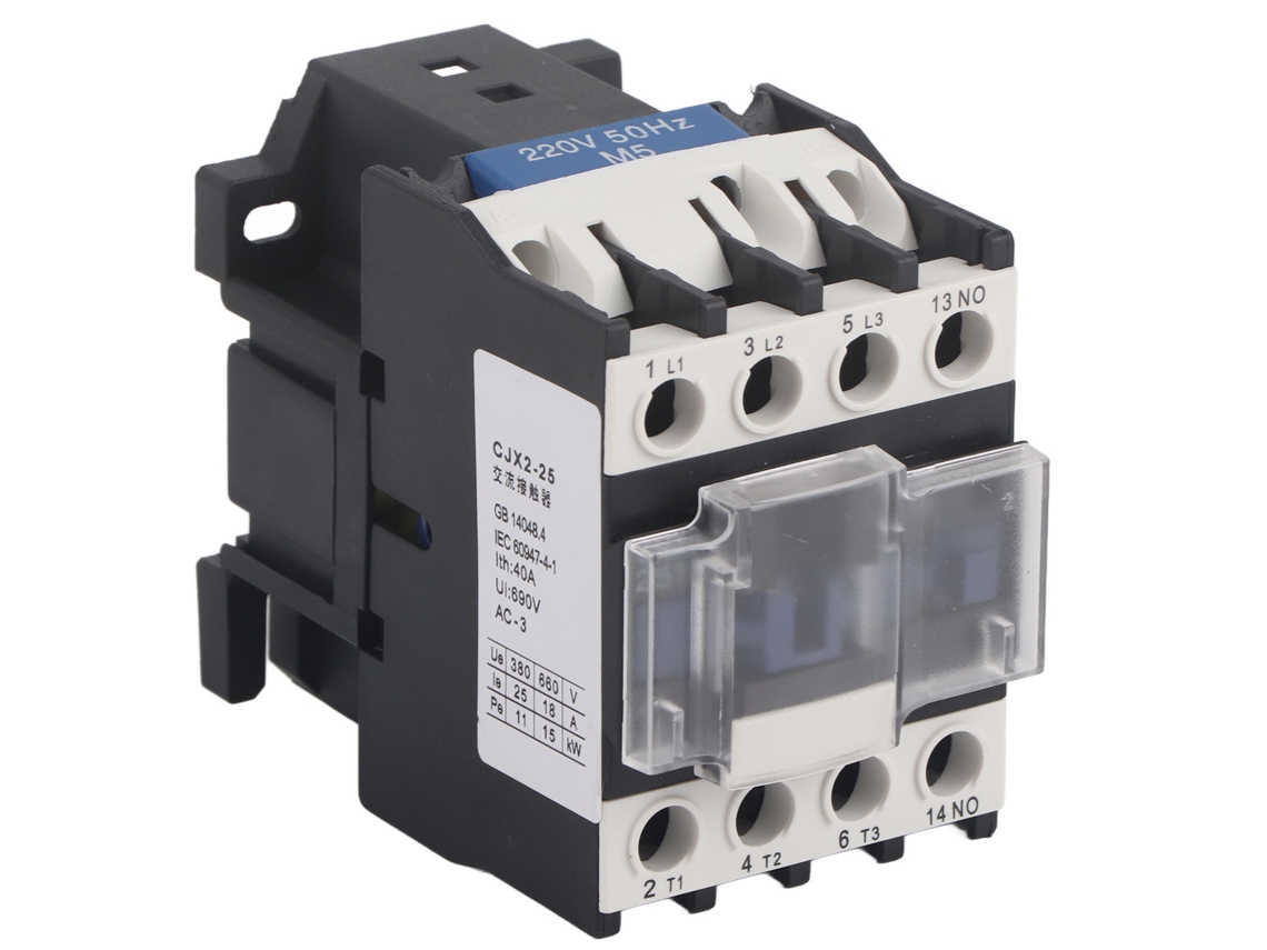 Contactor Trifásico De 25 A Y 220 V Ca Con Contactos Plateados Para Control De Carga Eléctrica.