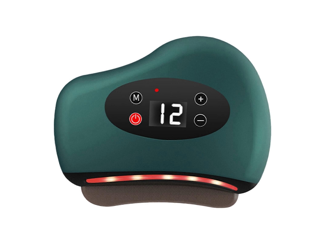 Herramienta eléctrica de masaje Gua Sha con 12 niveles de vibración y calor, terapia de luz roja, dispositivo de raspado portátil GOKOCO