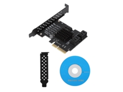 Tarjeta De Expansión Sata3.0 De 5 Puertos Adaptador Extensor Para Win7 Win8 Win10 Linux