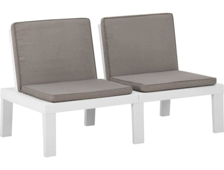 Banco VIDAXL Blanco Plástico (130x65x70 cm)