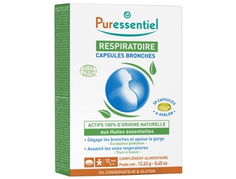Cápsulas Bronquiales Respiratorias Bio 30 Cápsulas PURESSENTIEL