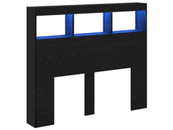 Cabecero de Roble Negro 120x17x102 cm Madera Procesada MAISON EXCLUSIVE