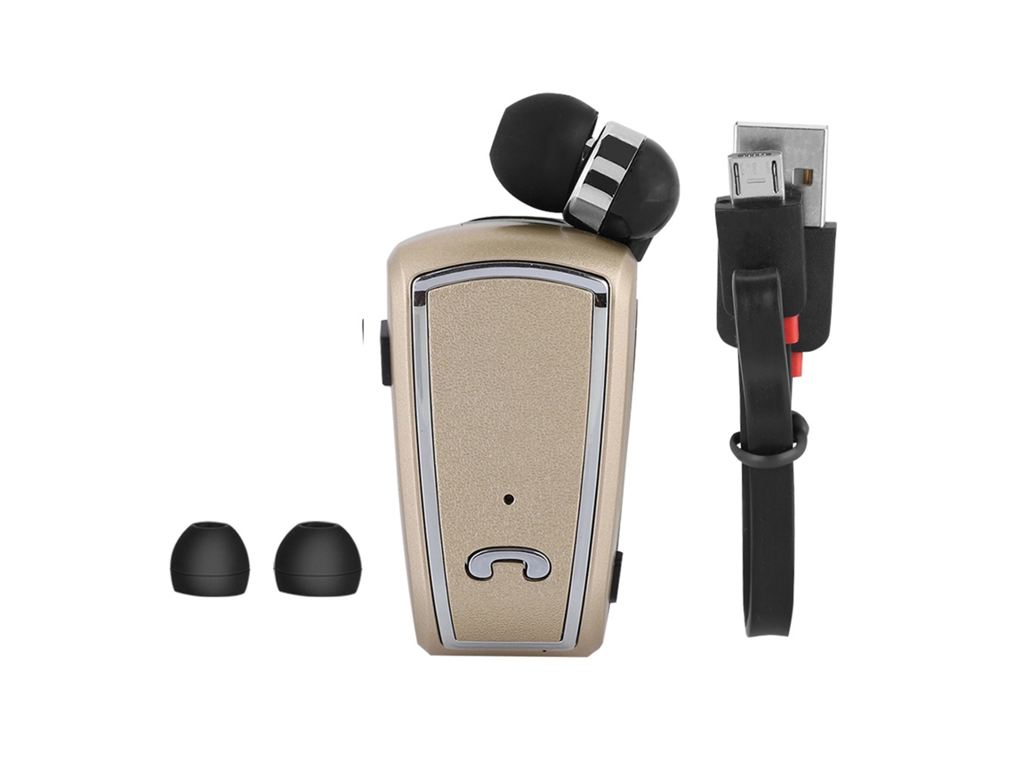 Fineblue F-v3 Auricular Estéreo Retráctil Bluetooth V5.1 Oro Auricular Inalámbrico