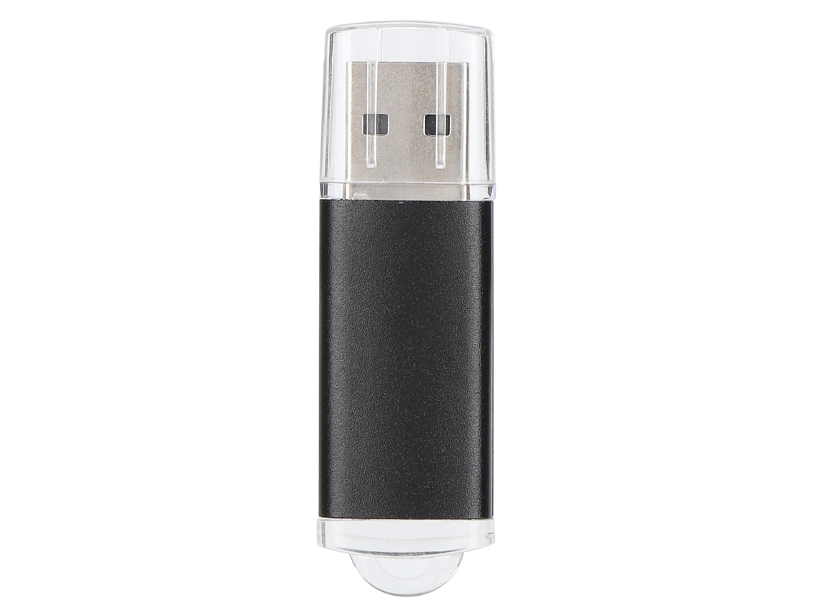 Unidad Flash Usb Con Tapa Transparente Negra, Portátil, Memoria 64gb, Pendrive