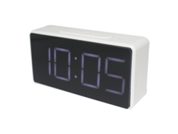 Mini despertador digital para viajes, brillo ajustable, operación simple RNEMITERY