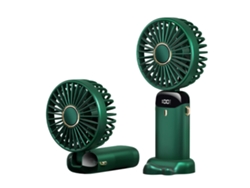 Mini Ventilador Portátil De Mano Recargable Usb Con 5 Velocidades, Plegable 90° Y Batería, Ventilador De Viaje Operado Por Batería