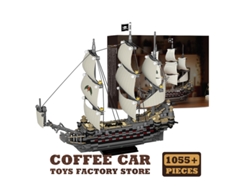 Barco de vela de juguete, bloques de construcción, modelo de barco Moc, kit para ensamblar, decoración, regalo para niños y adultos Mdug