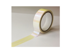 GLOBAL GIFT Cinta adhesiva - Rosa iridiscente transparente - Brillante - Reposicionable - 15 mm x 10 m