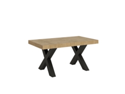 Mesa de Comedor ITAMOBY Traffic (90x160/420 - Paneles de Melamina - Roble Natural)