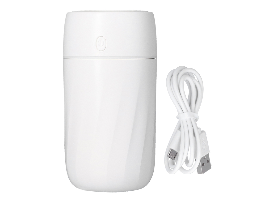 Mini humidificador portátil de 300 ml con luces de colores para el hogar, el dormitorio, la oficina y el coche.