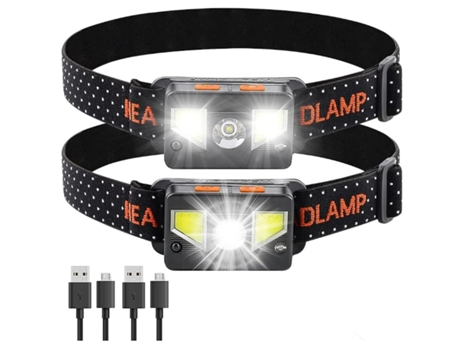 Linterna Frontal Impermeable Usb Recargable Cob Led Super Brillante 1000 Lúmenes 8 Modos Bisbisous VIGA EUROPE