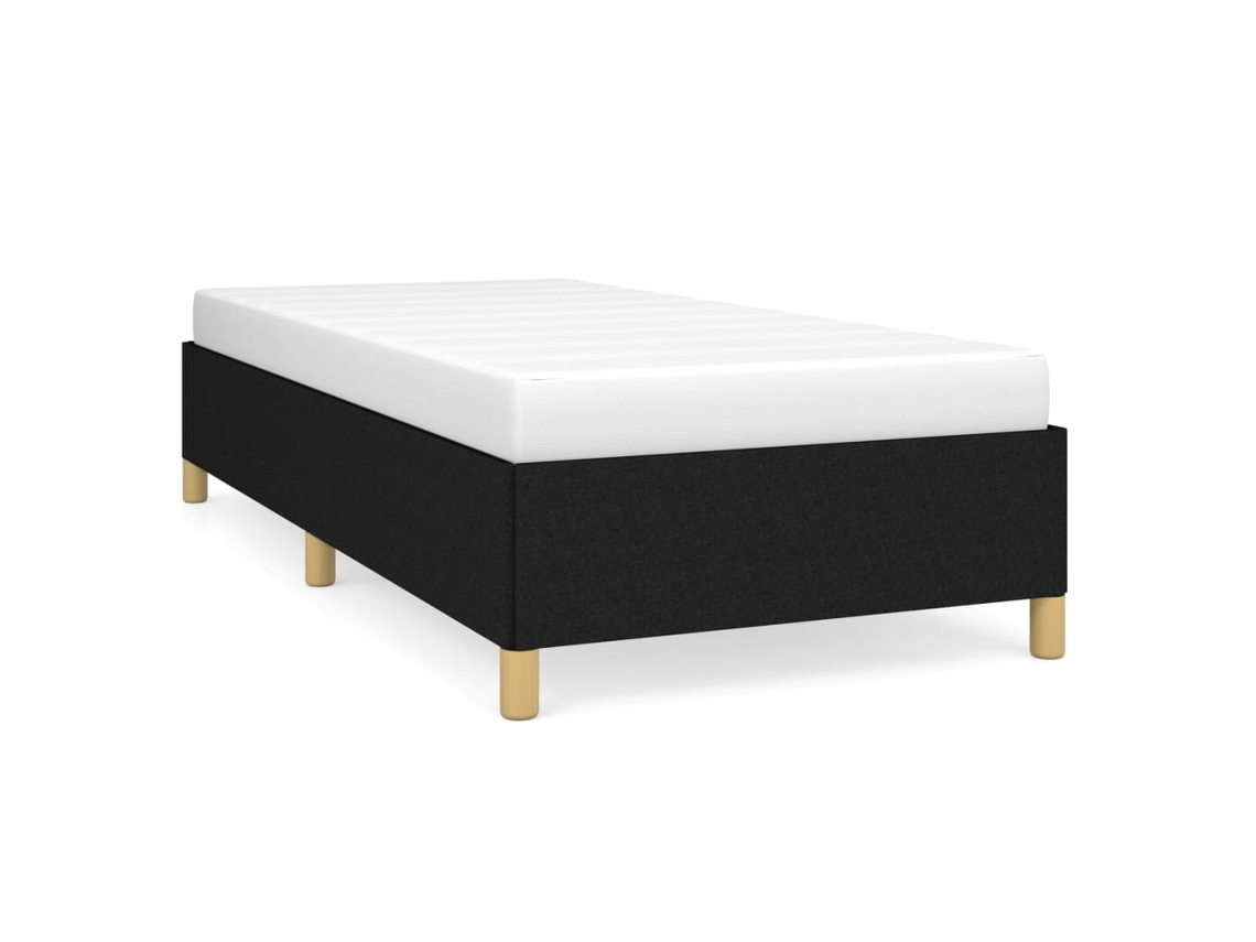 Maison Exclusive - Estructura De Cama Sin Colchón Tela Negro 90x190 Cm
