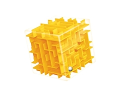 Juego De Puzzle Para Niños: Cubo Laberinto 3d Con Bolas Rodantes, Juguete Inteligente Y Rompecabezas 3d