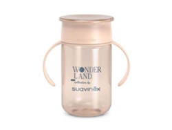 Suavinex, Wonderland, Taza 360° 12 meses Wonderland Rosa 340 ml