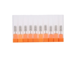 Rebe-10 piezas Mandril de banda de lijado de uñas 2,35 mm Accesorio para taladro eléctrico para manicura Plateado