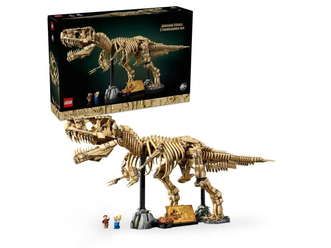 Jurassic World 76968 Fósiles de dinosaurio Tiranosaurio Rex para adultos Lego