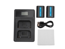 Bateria De Substituição Para Câmera 1800mah Com Base De Carregamento Para Np Fm50 Fm55h Acessórios De Câmera