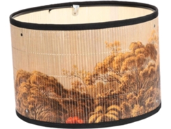 Lámpara Colgante Retro De Bambú Natural, Resistente Y Con Certificación, Difusor De Luz Suave Para Sala De Estar Y Dormitorio.
