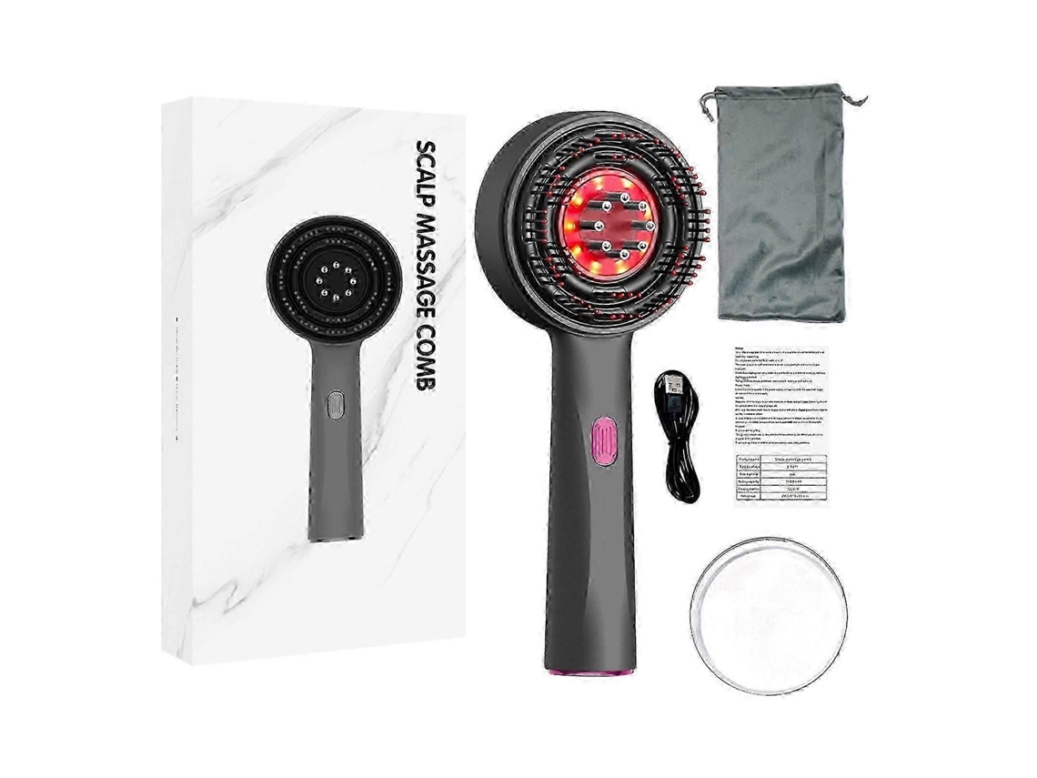 Masajeador capilar con terapia de luz roja, cepillo para el crecimiento del cabello, aplicador de aceite y estimulación LED GOKOCO