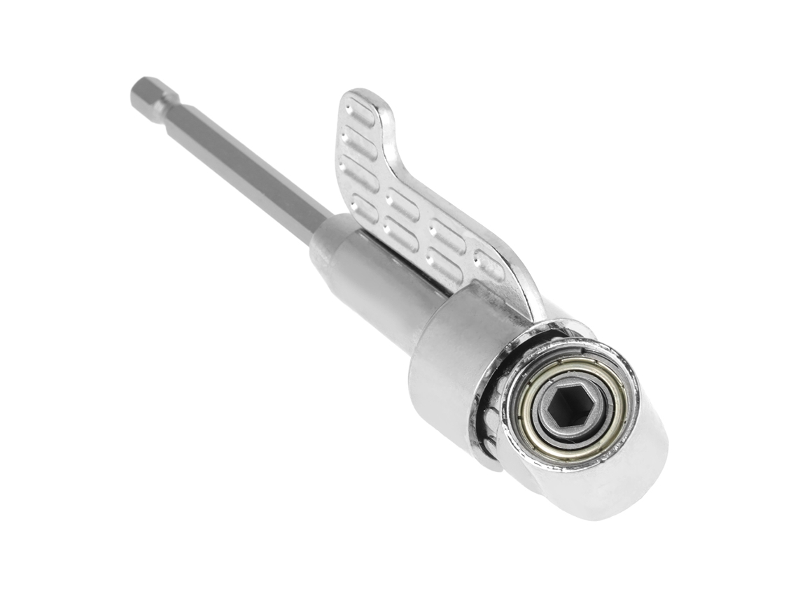 Extensión De Destornillador Hexagonal Magnética Con Ángulo De 105 Grados, 1/4", Adaptador Y Porta Brocas Para Taladro