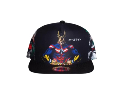 Gorra DIFUZED Difused My Hero Academia Poliéster (Negro)