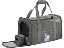 Transportadora Gato Cinza 47.5x30x32 Cm, Compacto, Ventilado E Prático