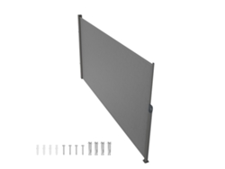 Toldo lateral retráctil Succebuy de 63" x 118", mampara divisoria para patio