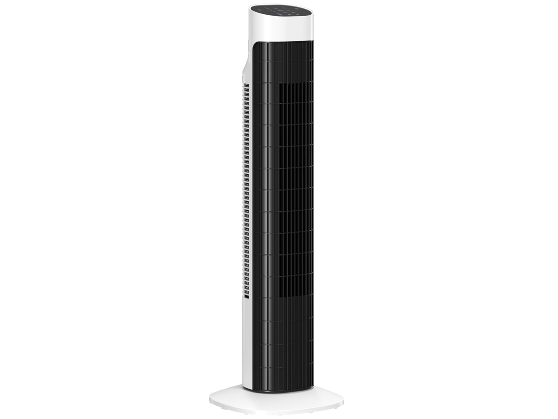 Ventilador Silencioso, Mando A Distancia, 3 Velocidades, 3 Modos, Oscilación 70°, Temporizador 7,5h, Blanco/negro