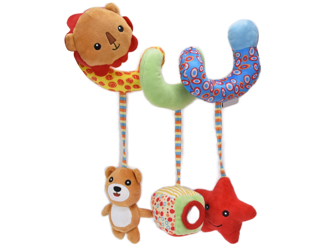 Peluche En Espiral Para Cuna, Asiento De Coche, Cochecito Con Cascabel Para Bebé
