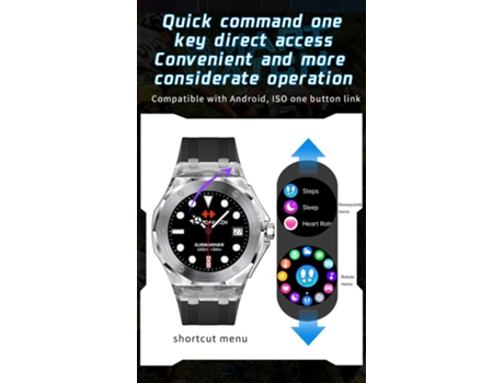 Smart Watch, relojes inteligentes con pantalla táctil para hombres y mujeres, compatible con Android IOS BISBISOUS