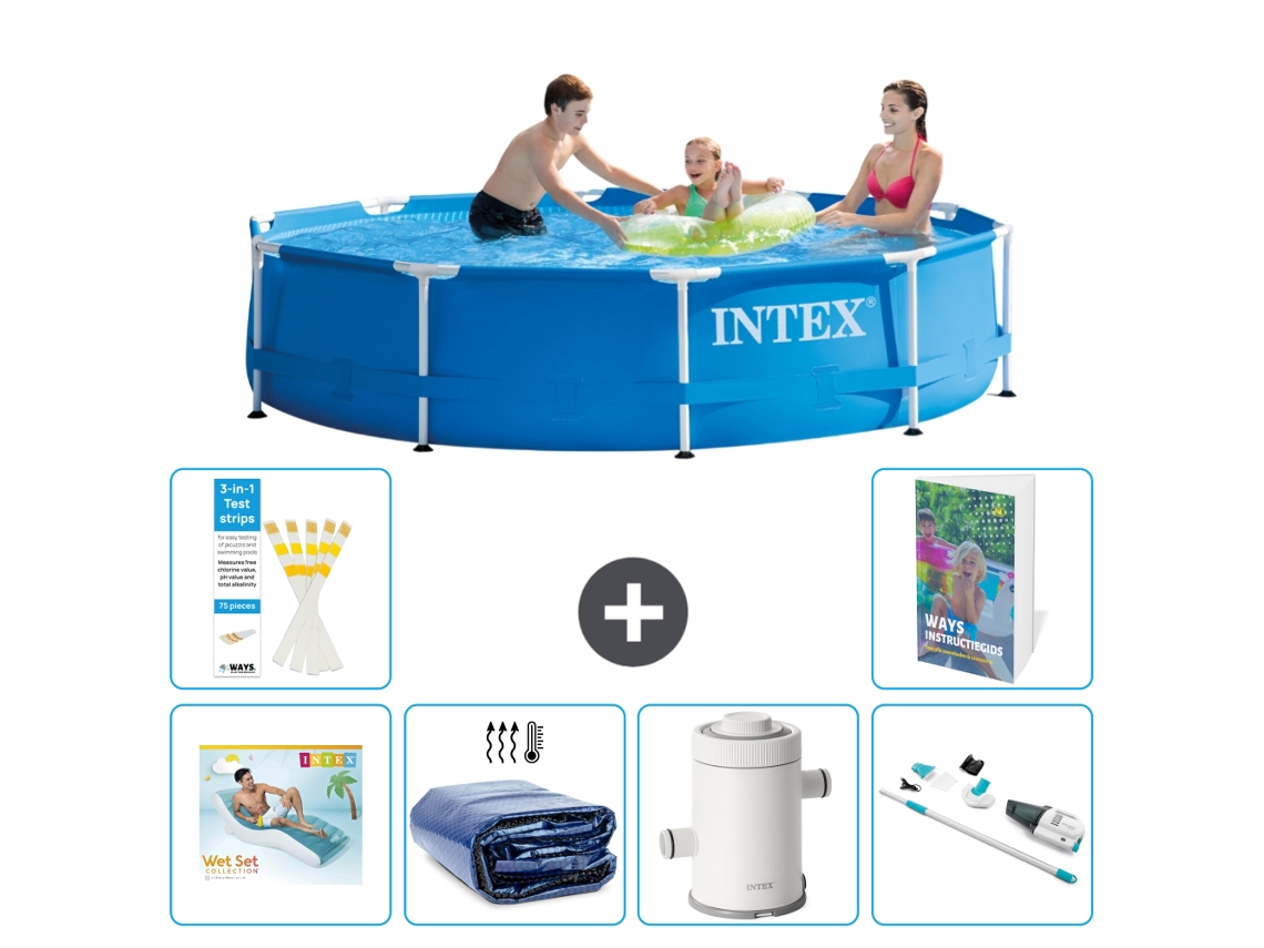 Intex Piscina Com Estrutura Redonda - 305x76 Cm - 7-peças S87
